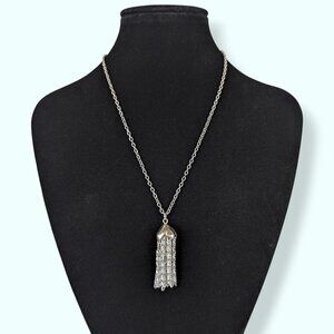 (2/$20) Dangling Snail Chain Tassel Pendant Necklace